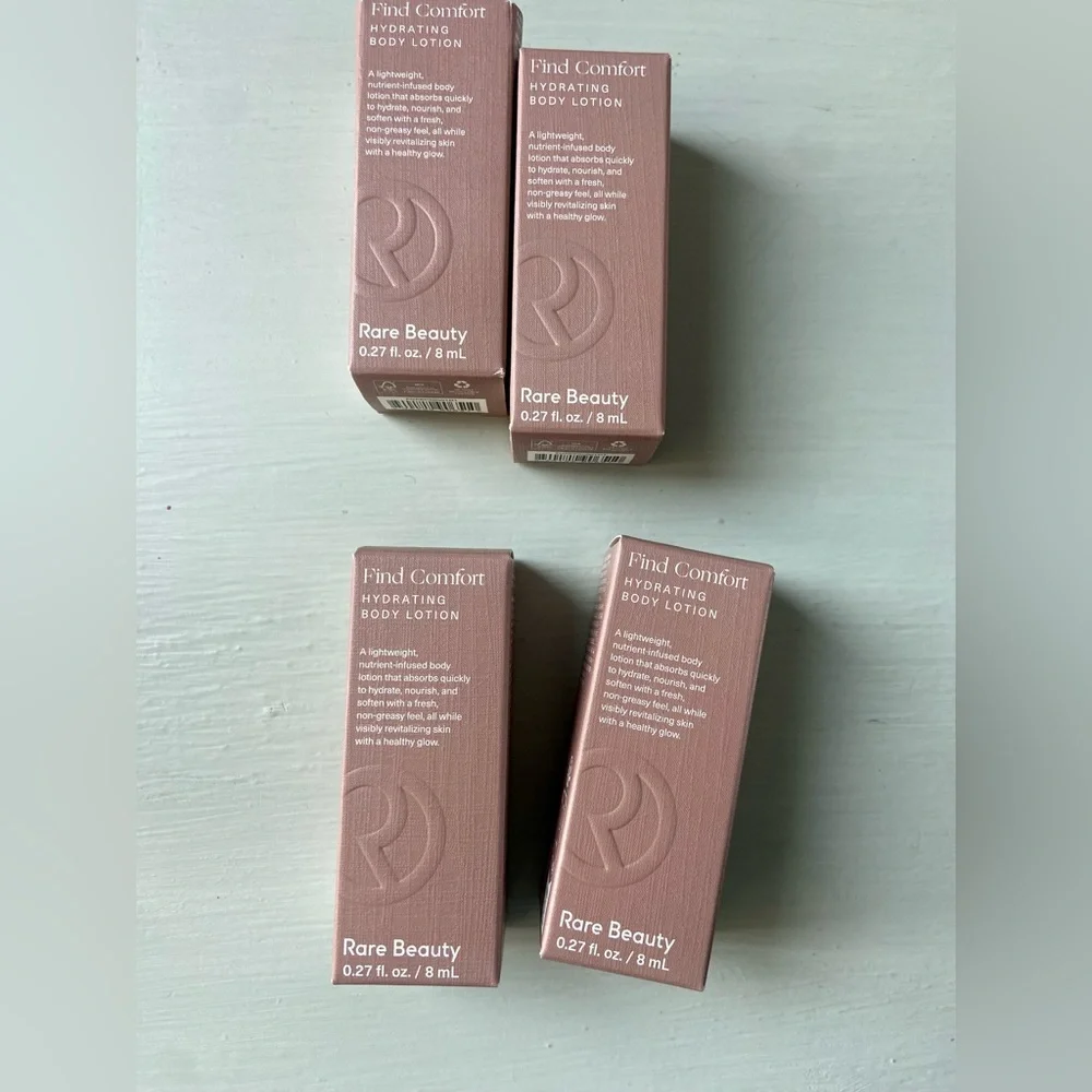 NIB Rare Beauty Find Comfort HYDRATING BODY LOTION Mini x 4